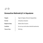 THE ORDINARY
Granactive Retinoid 5% in Squalane( 30ml